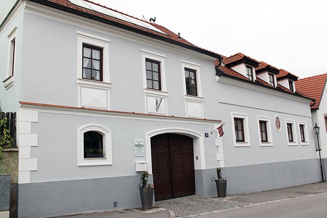 Das denkmalgeschützte Winzerhaus der Familie Parisch in Schiltern